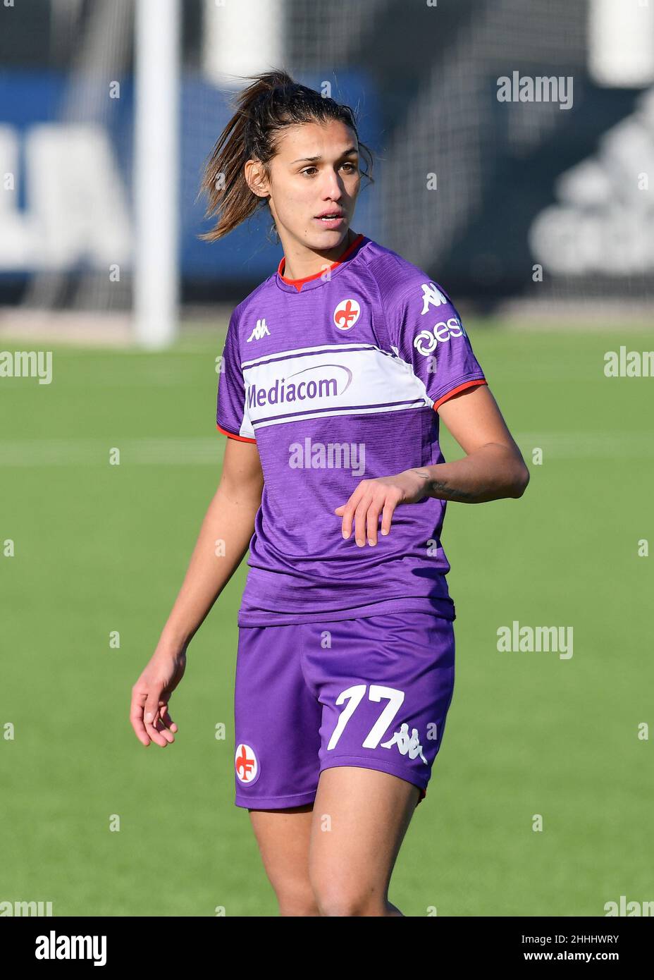 Federica Cafferata of ACF Fiorentina Women in action during the 2021/2022  Serie A Women's Championship match between Juventus FC and ACF Fiorentina  Wo Stock Photo - Alamy