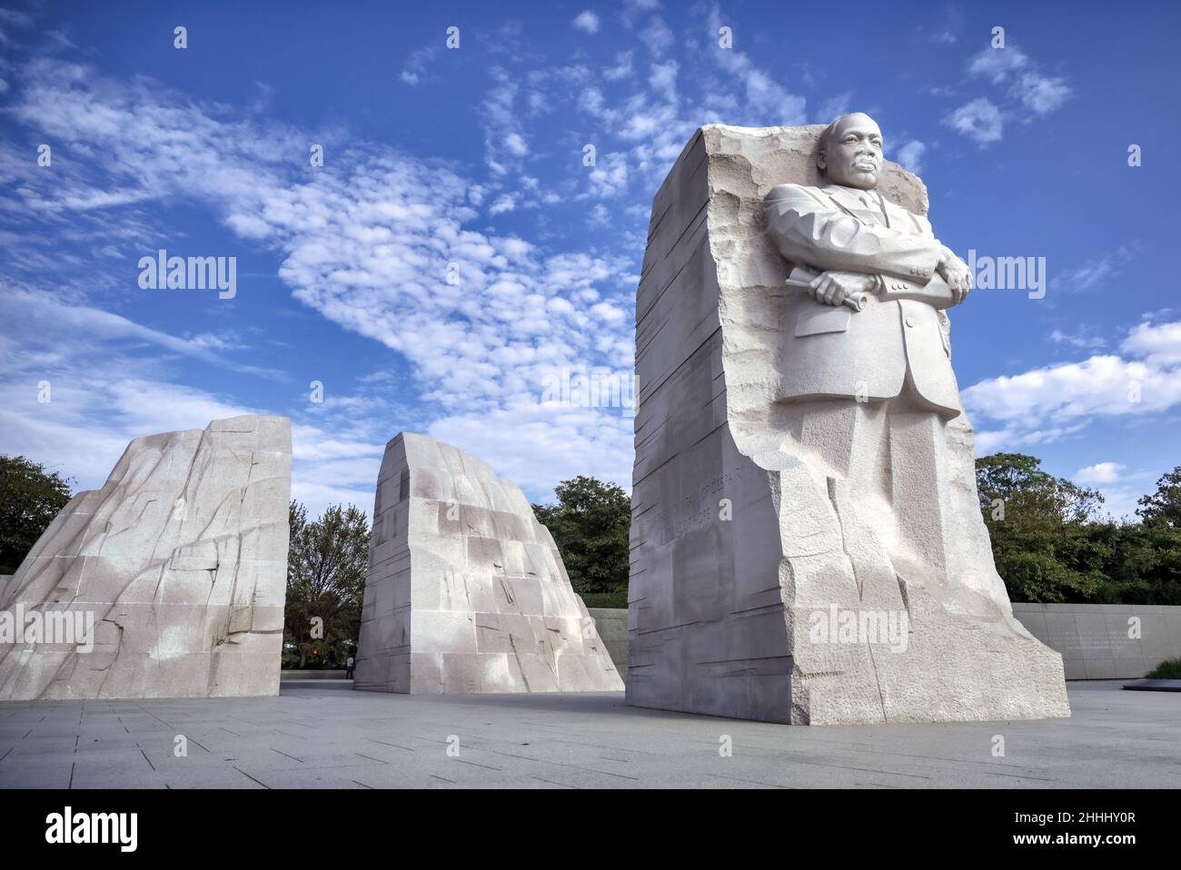 Washington DC, USA - October 15, 2021: The Martin Luther King Jr. Memorial on the National Mall in Washington DC. Stock Photo