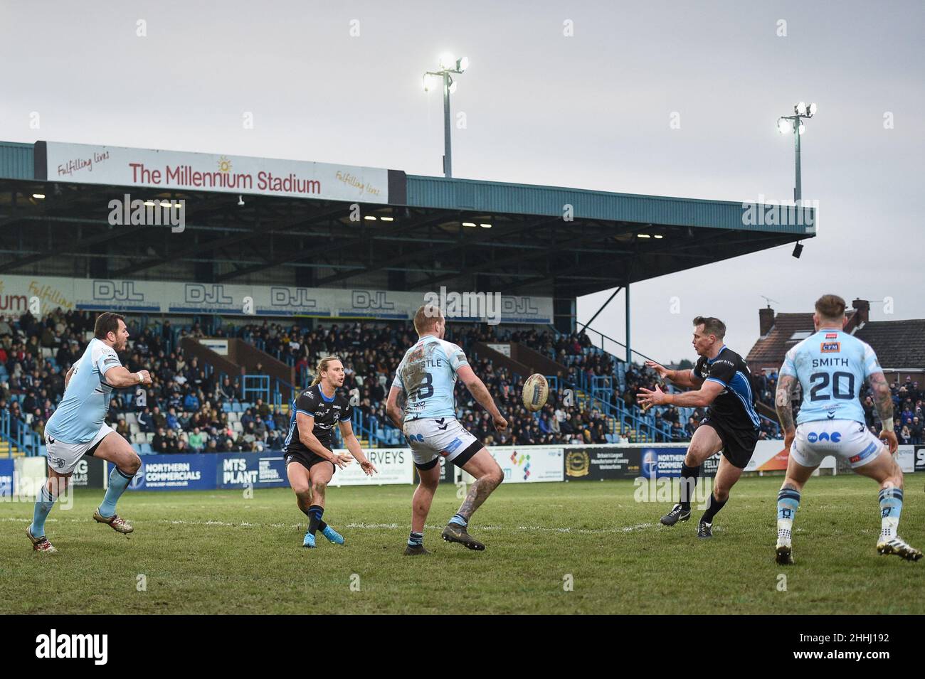 Featherstone, England - 23 January 2022 - Wakefield Trinity's Jacob ...