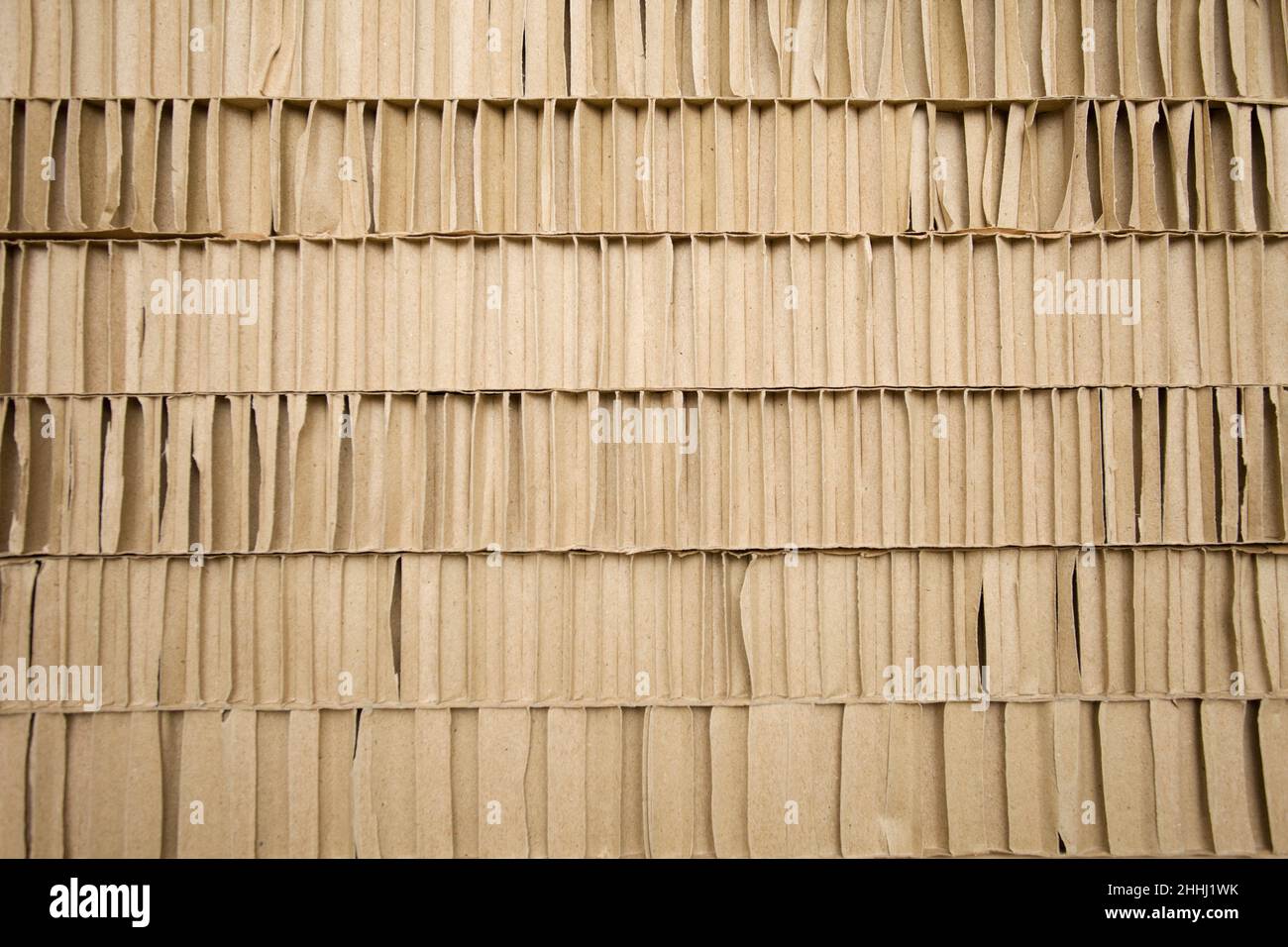 Multi layer cardboard sheets Stock Photo
