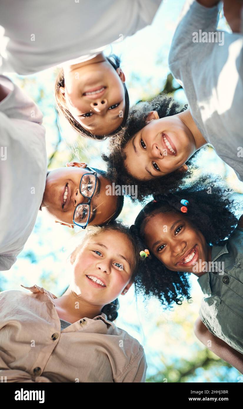 Great friends make the world go round Stock Photo Alamy