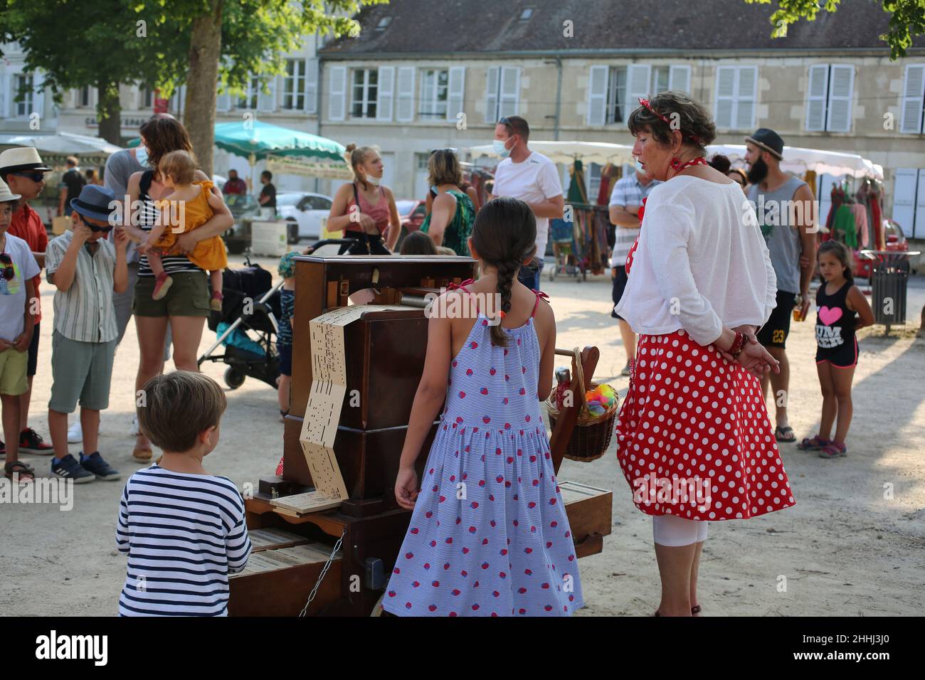 St Savin , Dept 86, Poitou-Charente, France Stock Photo