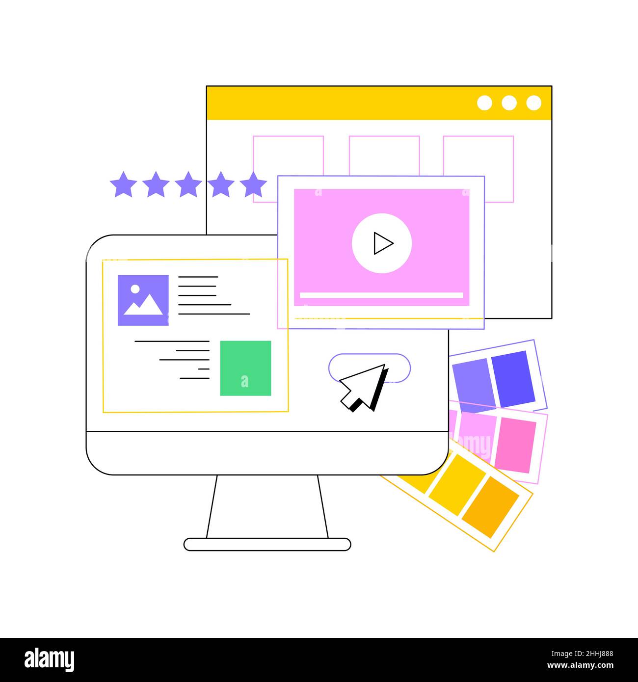 Portfolio abstract concept vector illustration Stock Vector Image & Art ...
