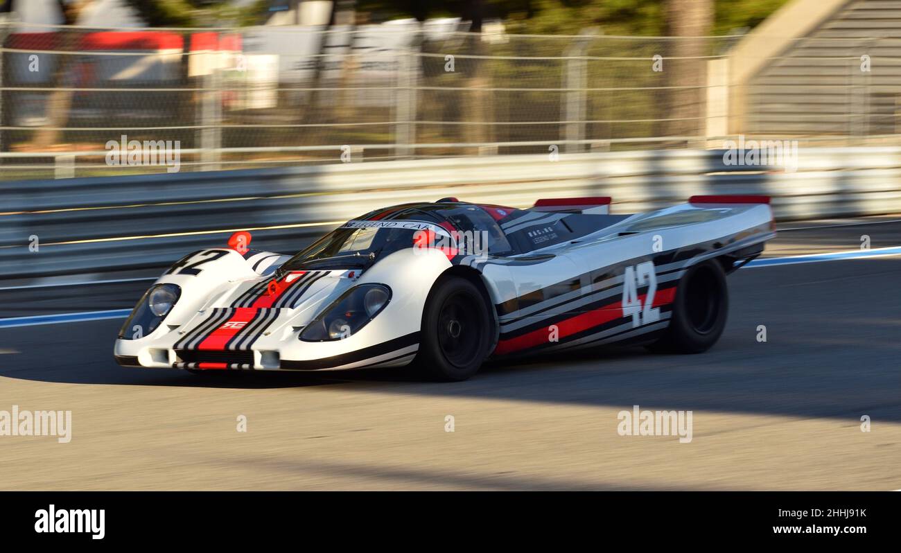 fast sport prototype on Paul Ricard track Stock Photo