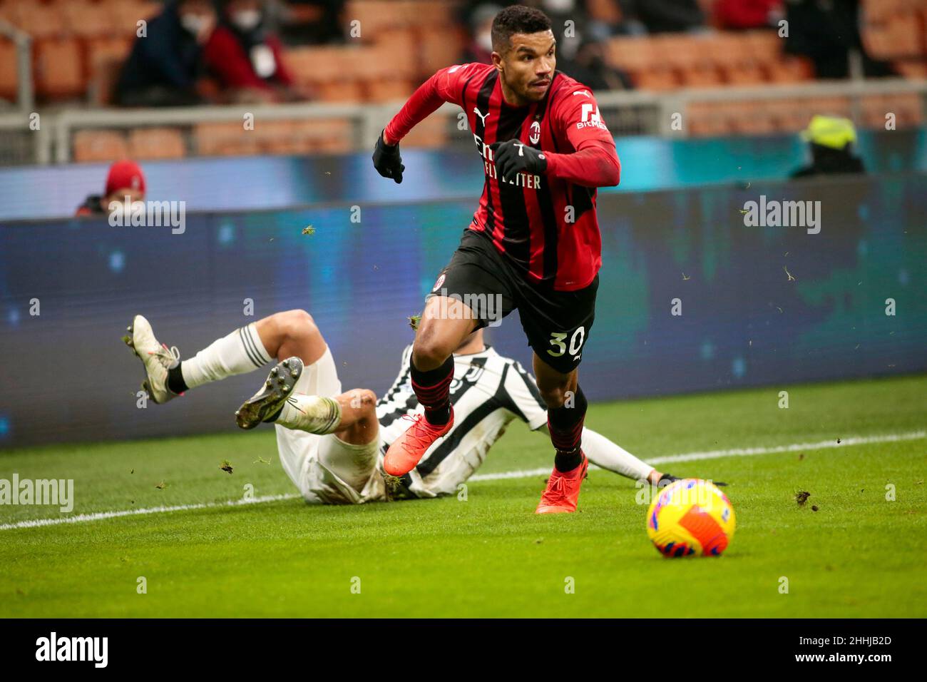 Italian Serie A, Ac Milan - Juventus Fc Stock Photo