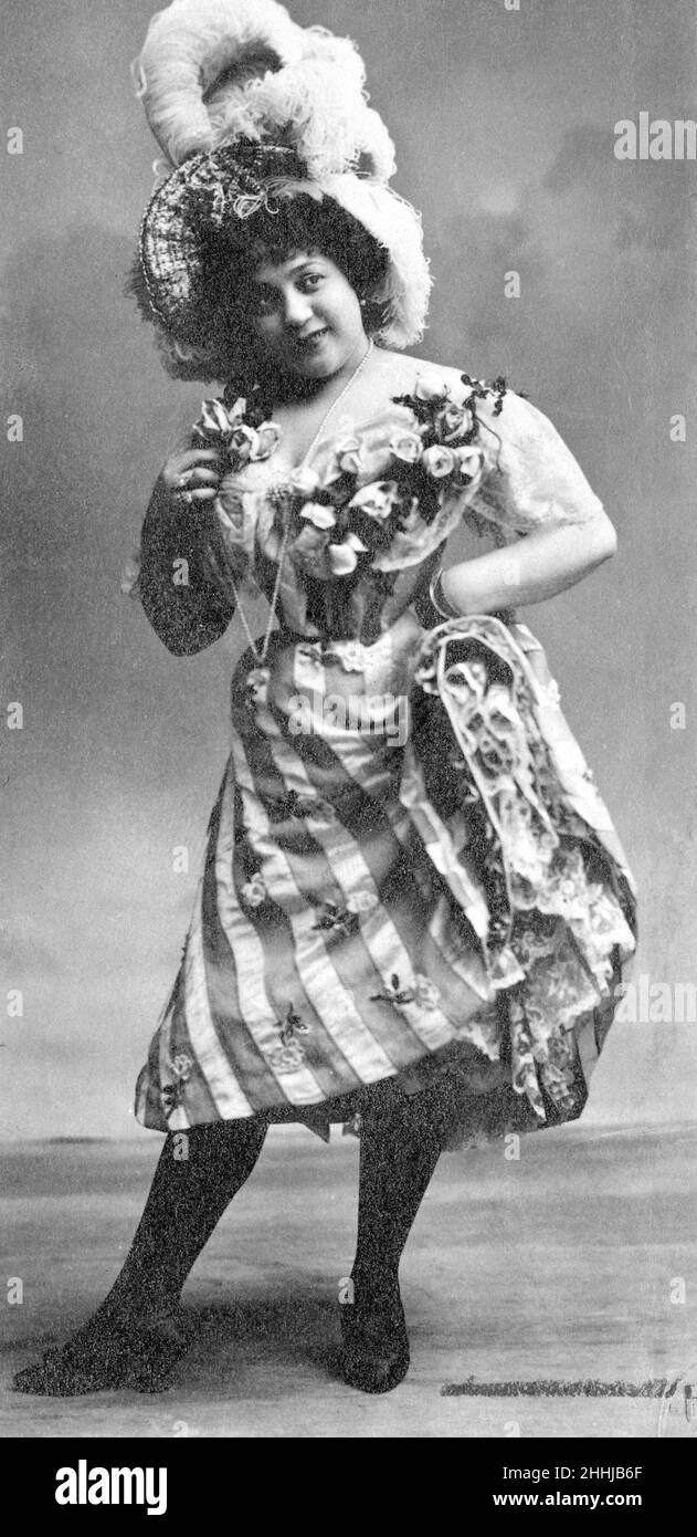 Doctor Crippen murder case  Actress Belle Elmore, late wife of Dr Crippen  Circa 1910 Stock Photo