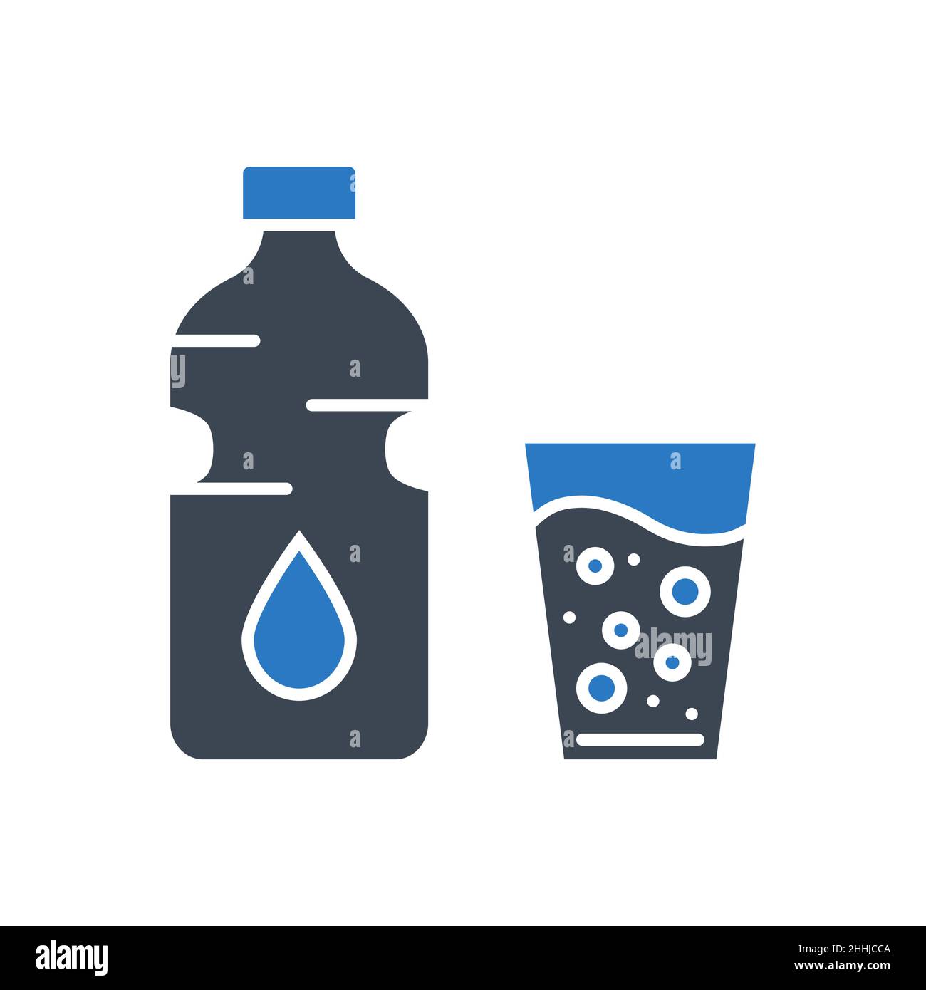 Water related vector glyph icon Stock Vector