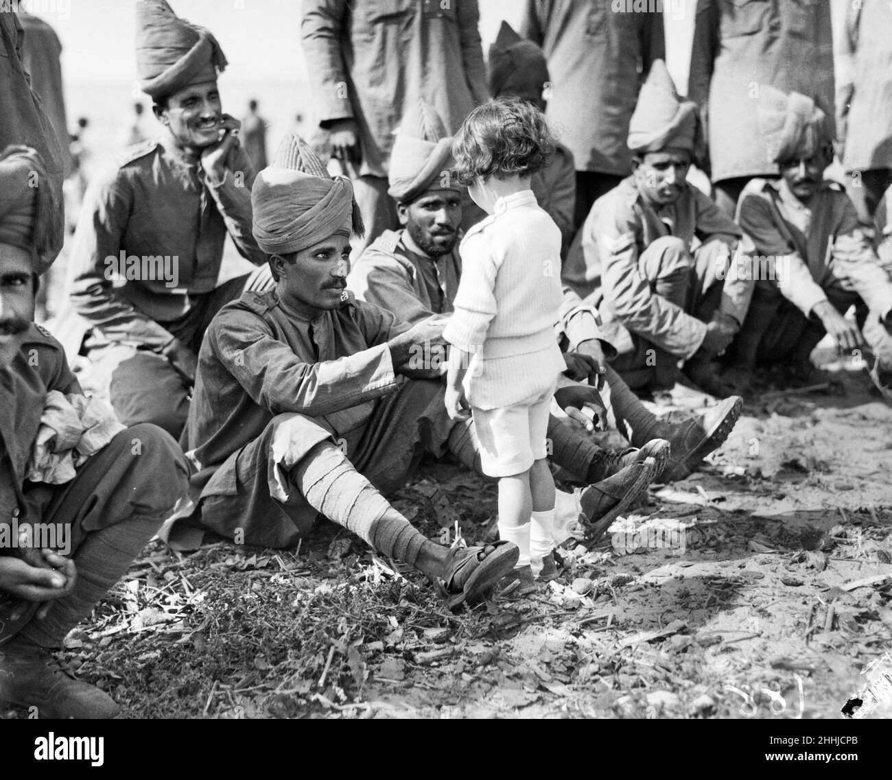 A French boy introducing himself to the Indian soldiers at their Rest ...