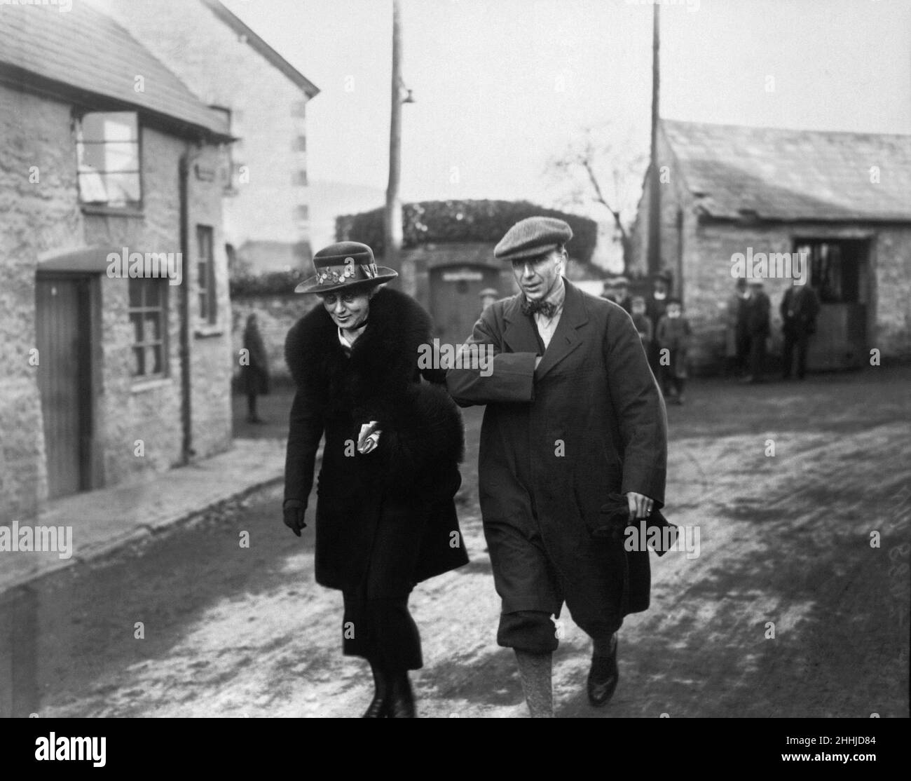 Herbert Armstrong was a 53-year-old solicitor in Hay-on-Wye a retired Territorial Army Major and was executed for the murder of his wife on 31st May 1922 OPS Mr and Mrs Martin who were nearly his first victims. Stock Photo