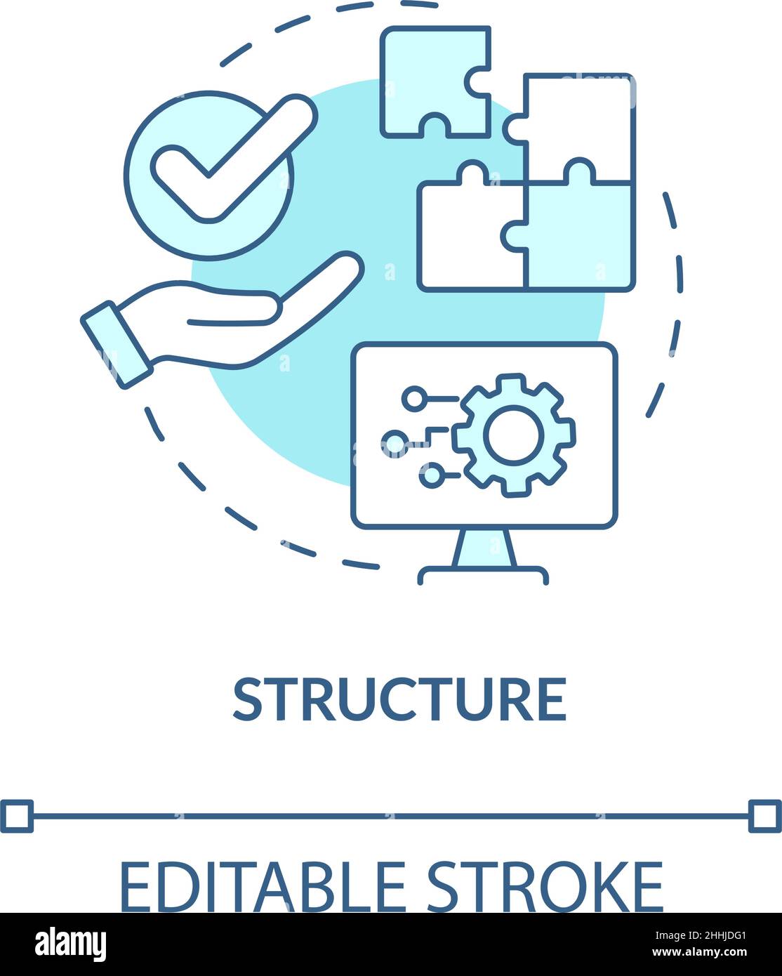 Structure turquoise concept icon Stock Vector Image & Art - Alamy