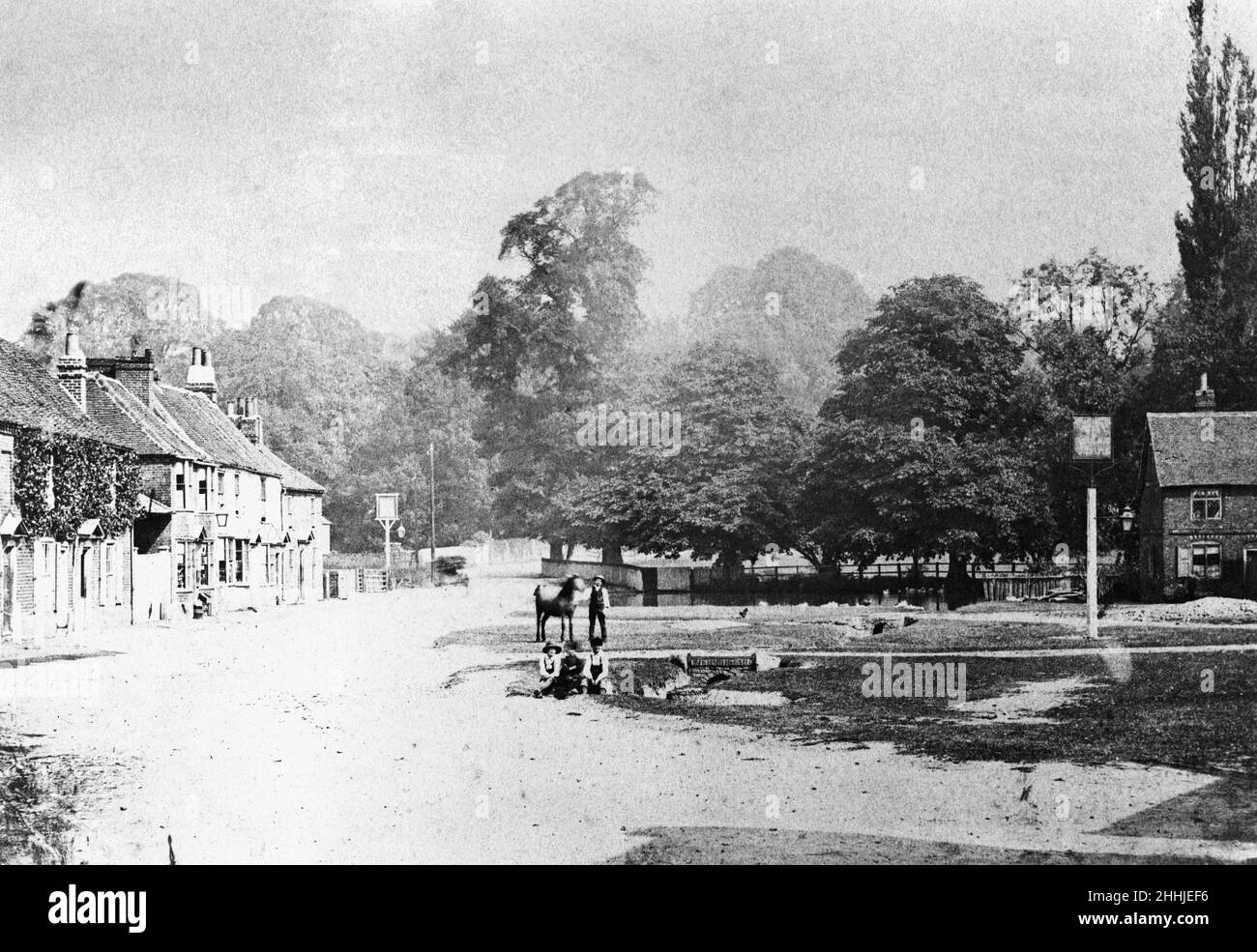 Chalfont St. Giles Village Green Circa 1890 Stock Photo Alamy