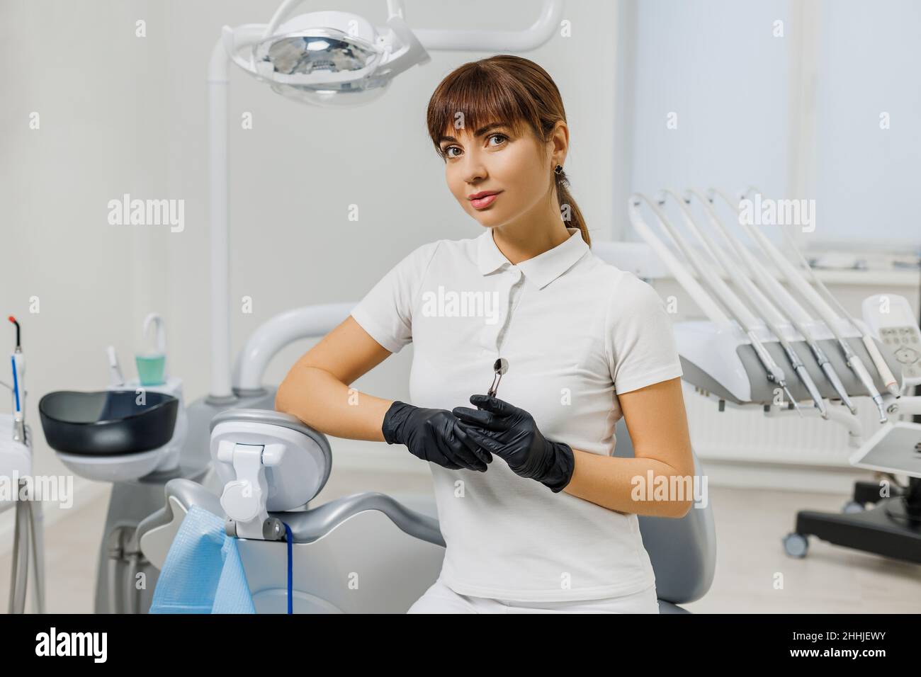 Young black woman female dentist hires stock photography and images