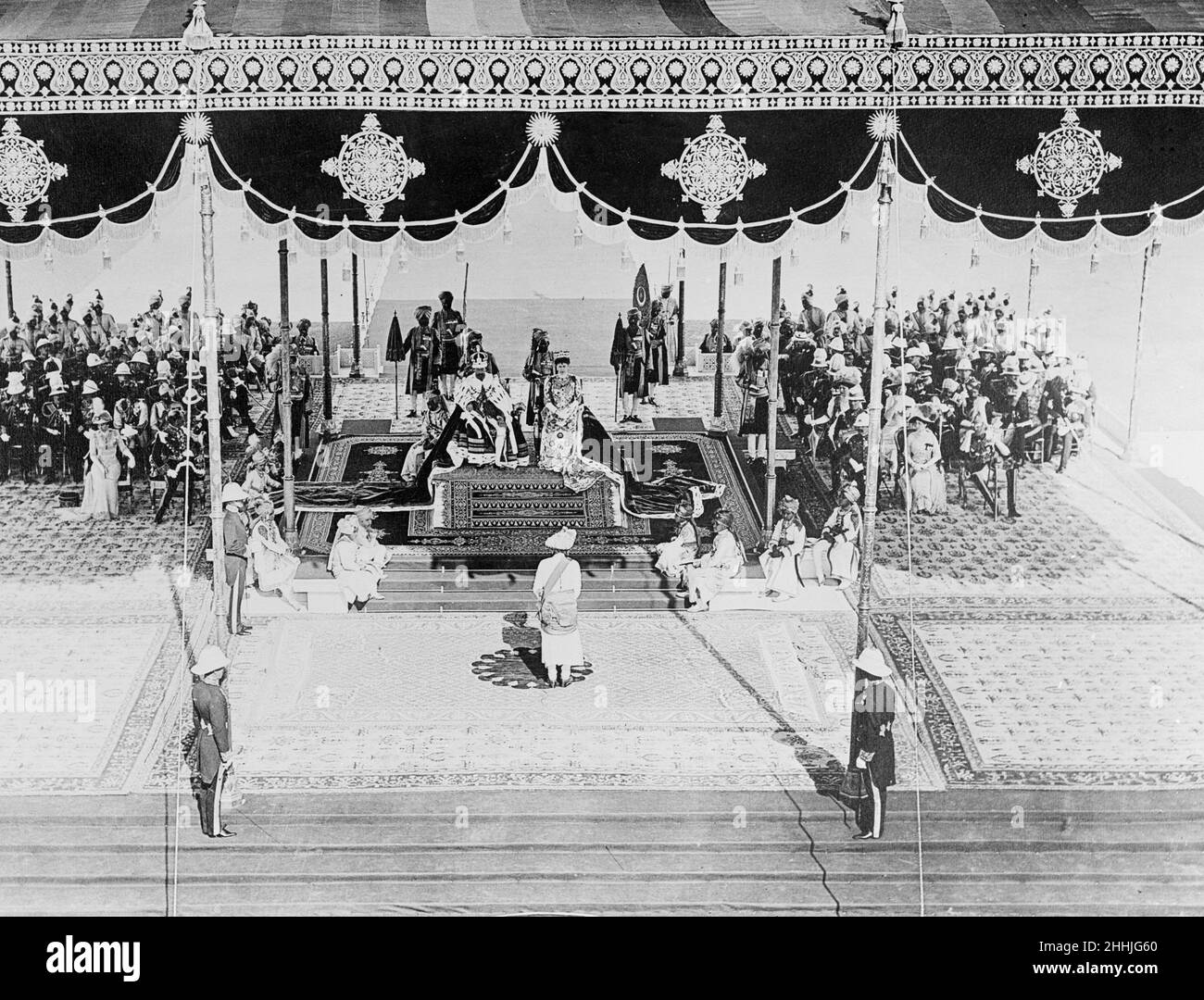 Royal Visit of King V and Queen Mary to India. Punjab Princes