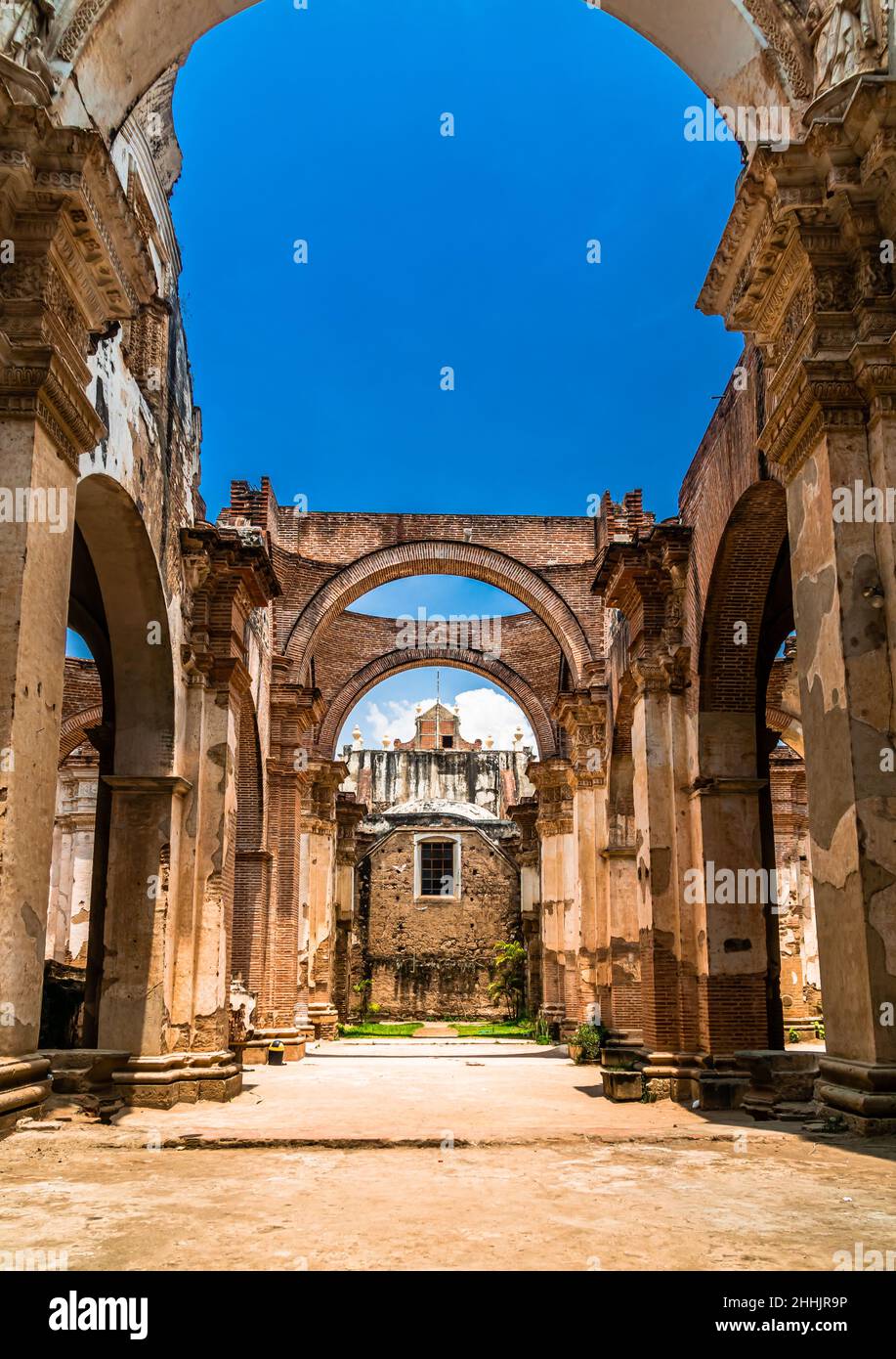 Ruins of San jose Cathedral in Antigua de Guatemala, Guatemala in HDR  technique Stock Photo - Alamy, image size:917x1390