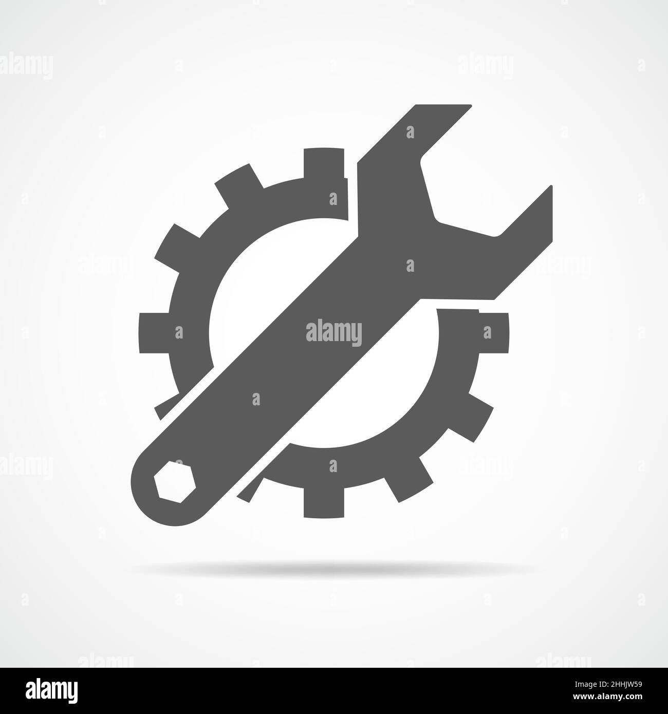 Service tool symbol in flat design. Vector illustration. Settings tools ...