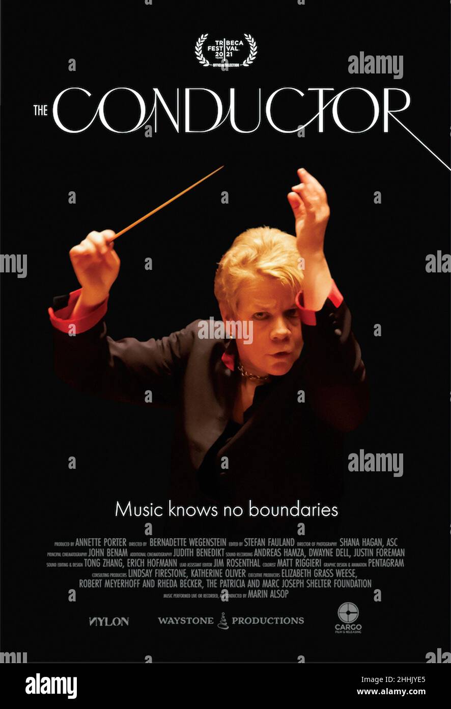 THE CONDUCTOR, poster, Marin Alsop, 2021. © Cargo Film & Releasing /Courtesy Everett Collection