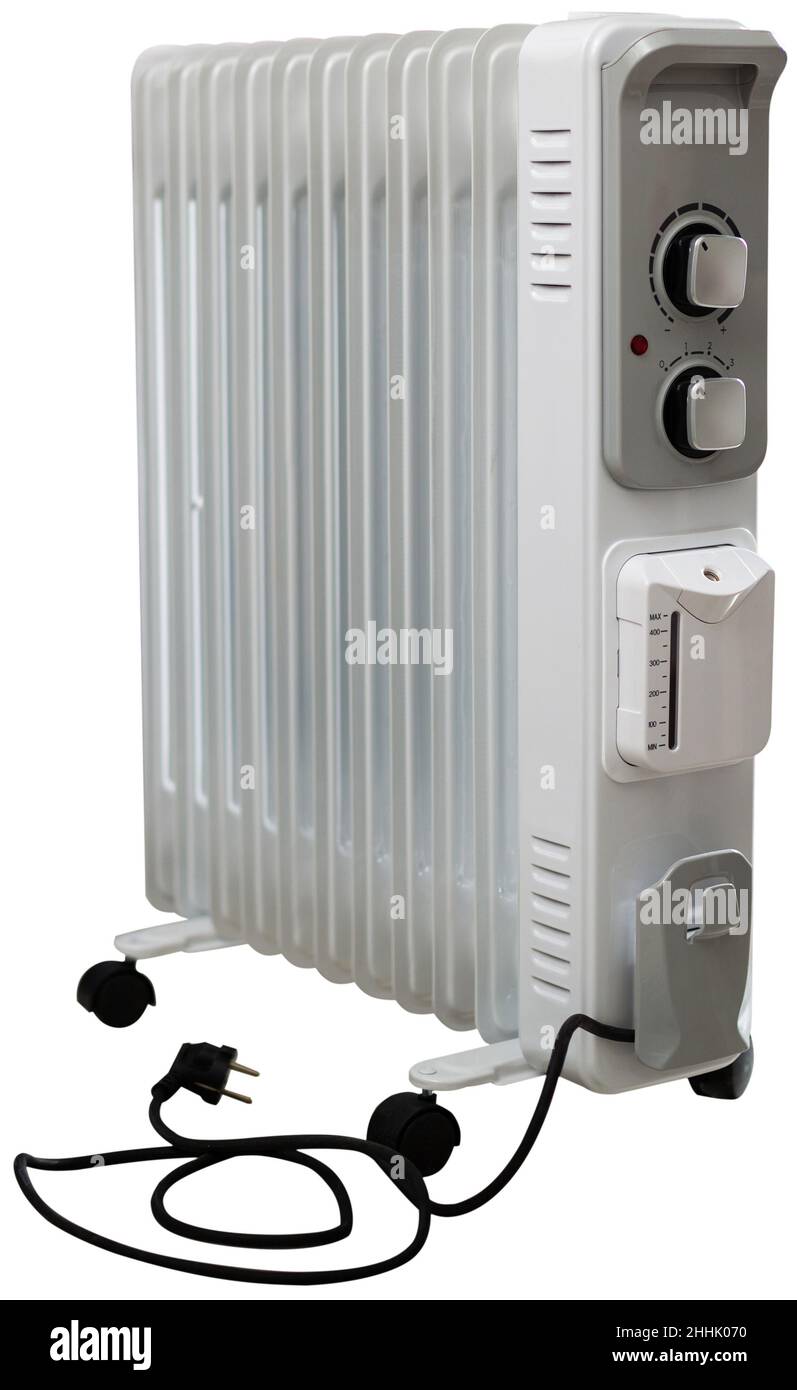 Electric oilfilled radiator for heating home Stock Photo Alamy