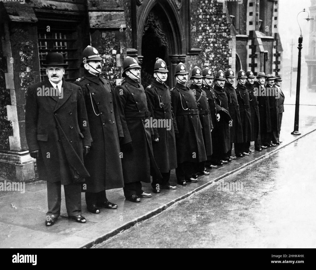 Provincial police. March 1936. Stock Photo