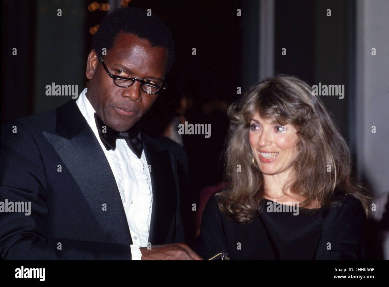 Sidney Poitier and Joanna Shimkus Circa 1980's Credit: Ralph Dominguez/MediaPunch Stock Photo