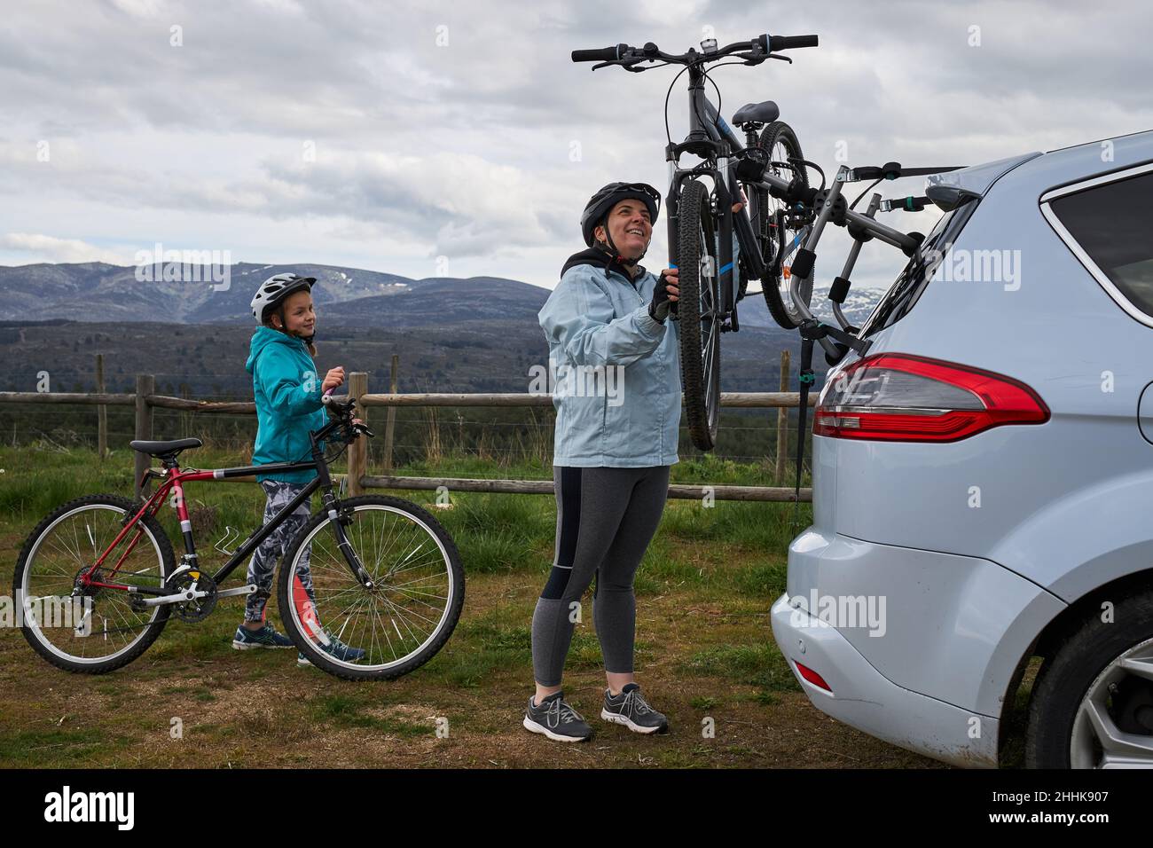 Bicycle rack car hi res stock photography and images Page 3 Alamy