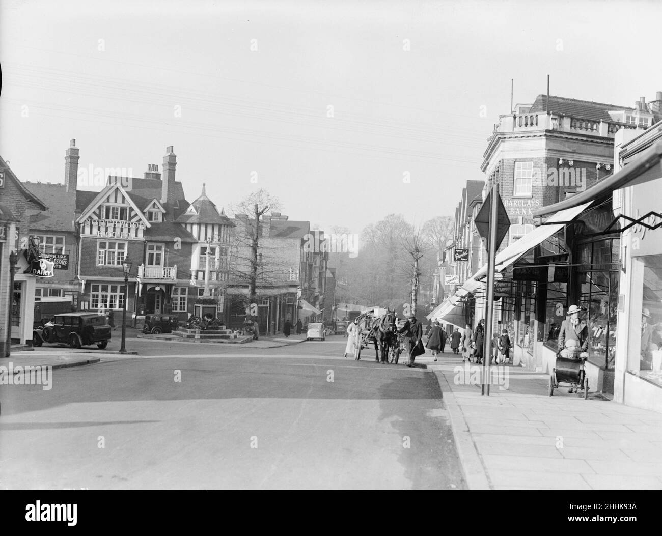 Northwood from railway bridge 1935 Stock Photo Alamy