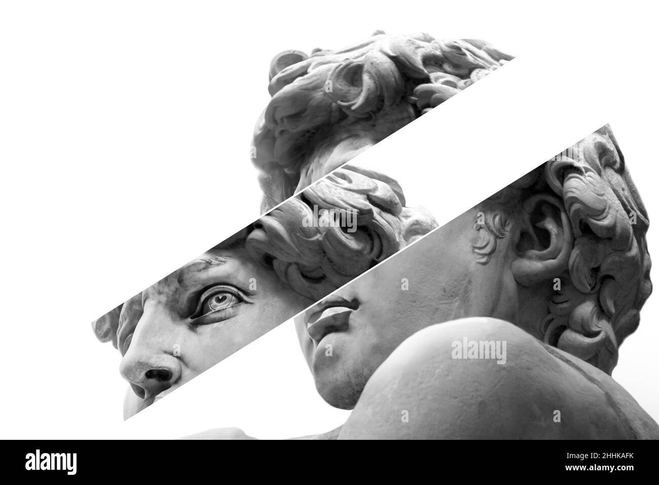 David by Michelangelo isolated , Renaissance sculpture created in marble Stock Photo Alamy