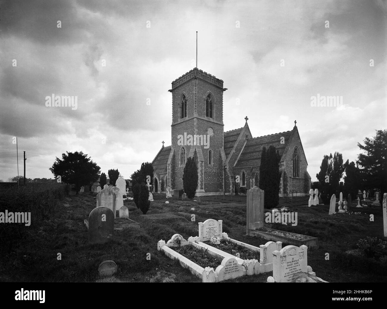 St. Margaret's Church, Iver Heath, Buckinghamshire, 70th anniversary celebrations 8th April 1932 Stock Photo