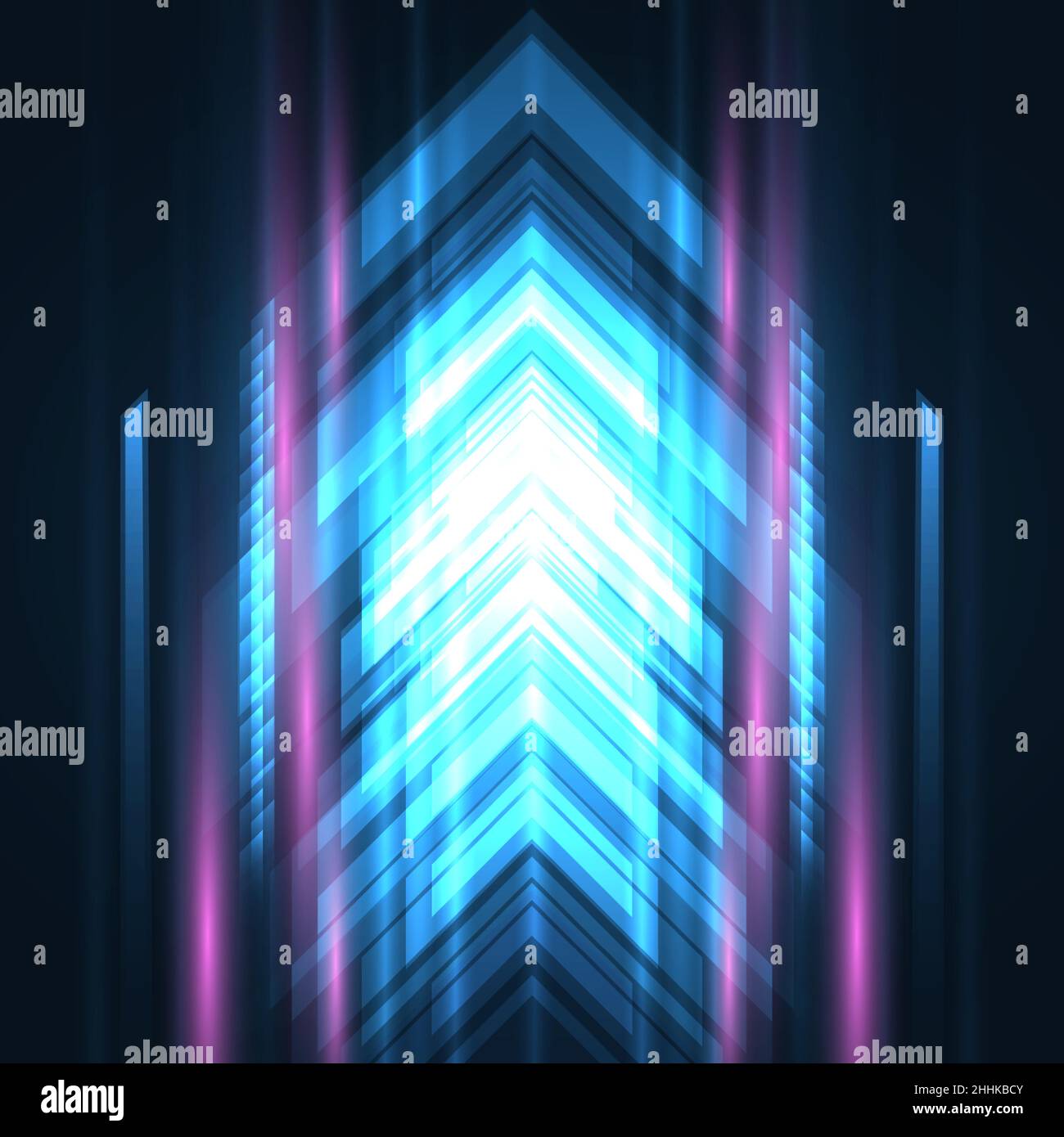 Blue arrows high-speed movement futuristic abstract concept technology ...