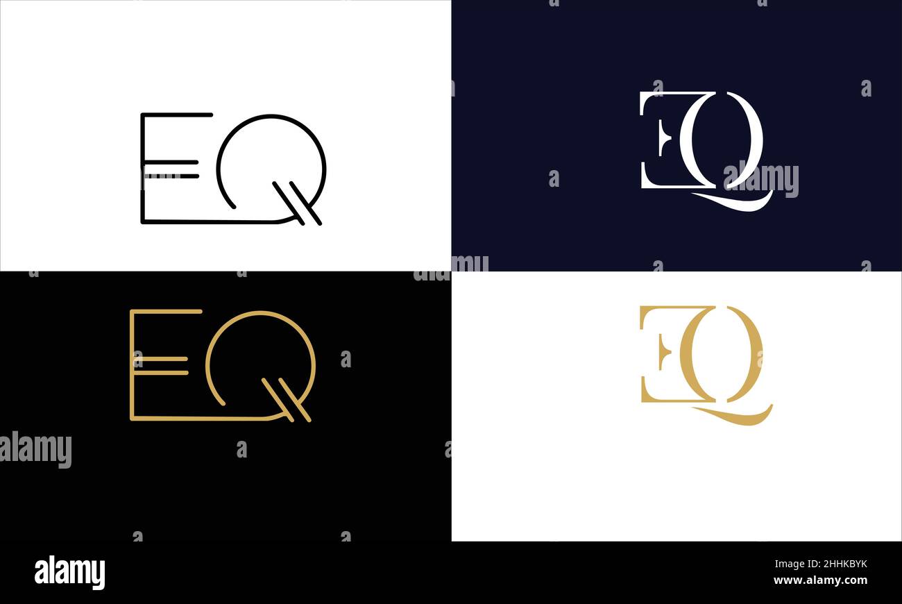 Eq real estate monogram Stock Vector Images - Alamy