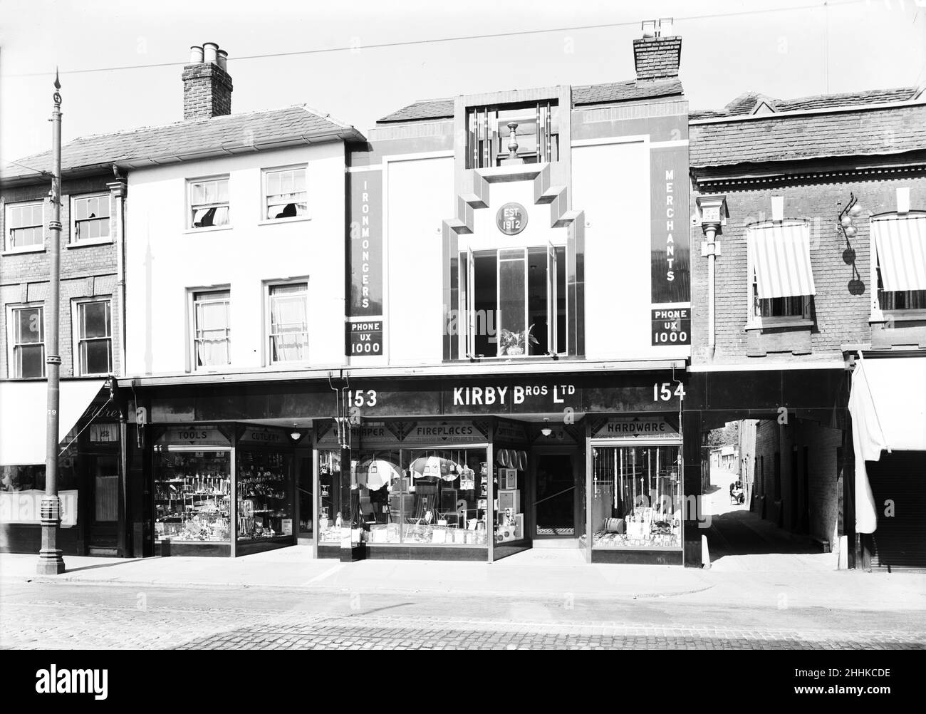 Kirby Bros. Building supplies Uxbridge. Circa 1933 Stock Photo Alamy