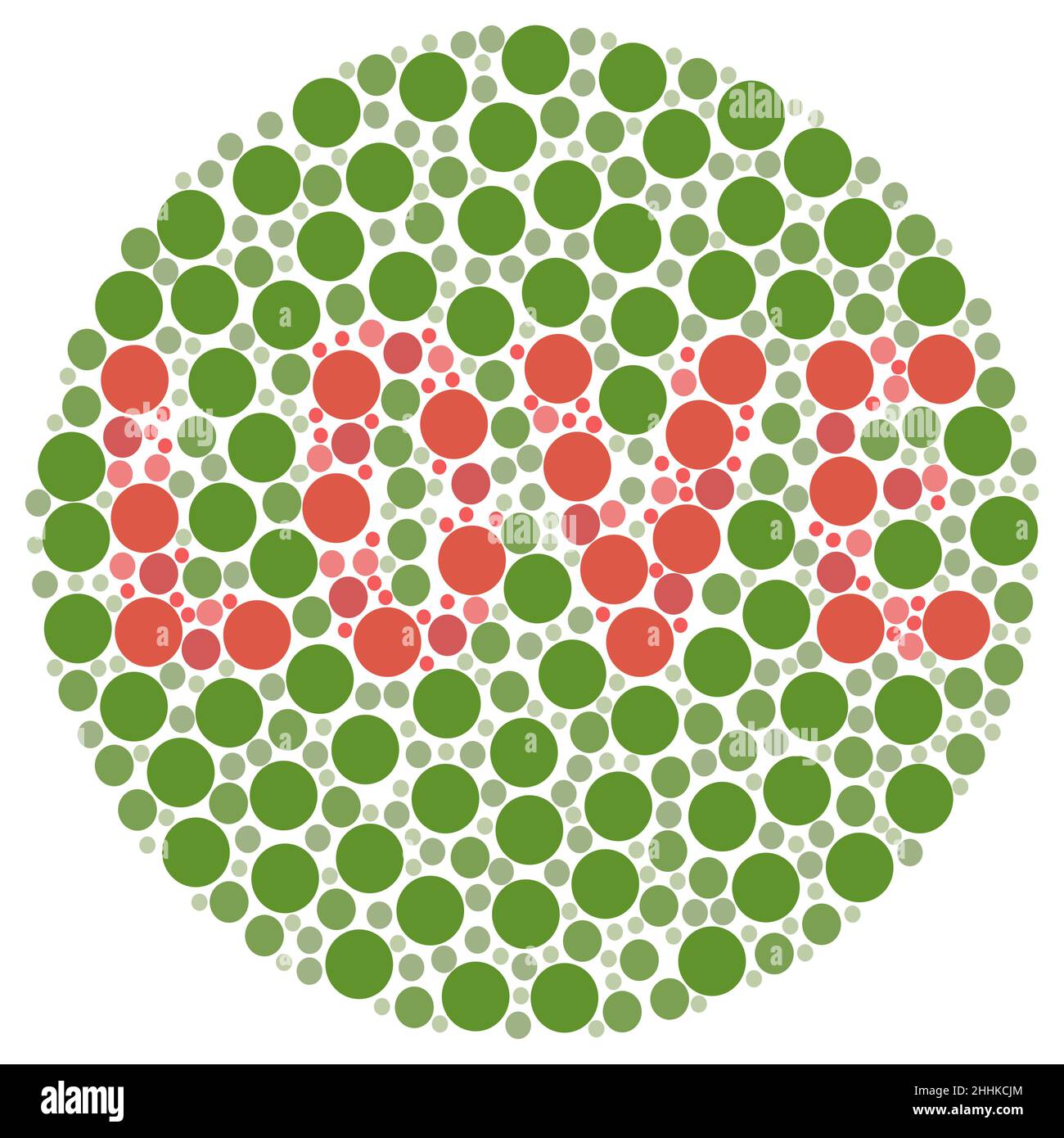 Colour blind test with word LOVE. Love is blind concept Stock Vector