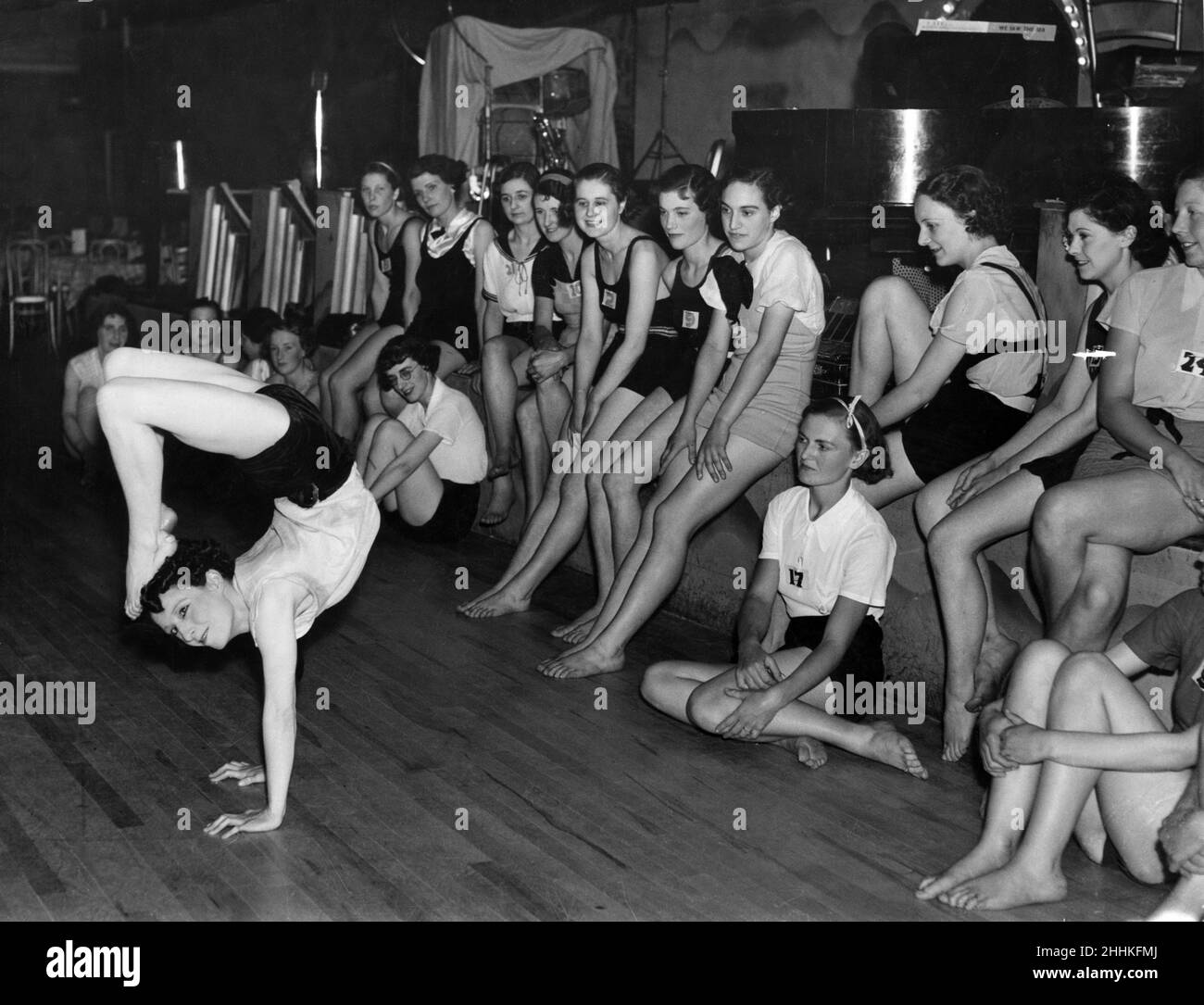 Sali Lobel dance competition. 6th October 1936. Stock Photo