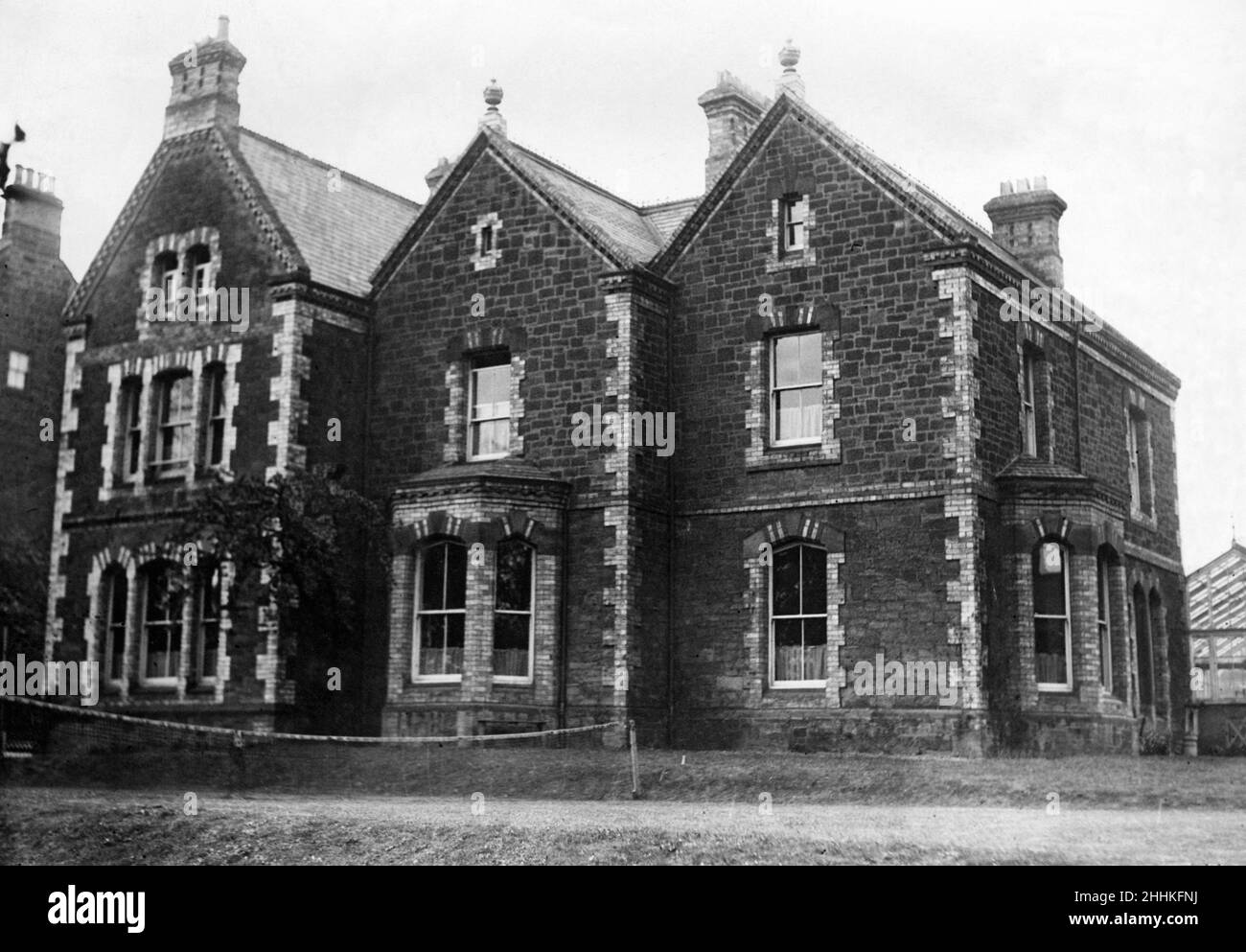 Underhill, Low Fell, Gateshead, where Sir Joseph Wilson Swan, the great inventor, lived in 1869. It is where he carried out many early experiments on the development of the light bulb. 30th May 1931. Stock Photo