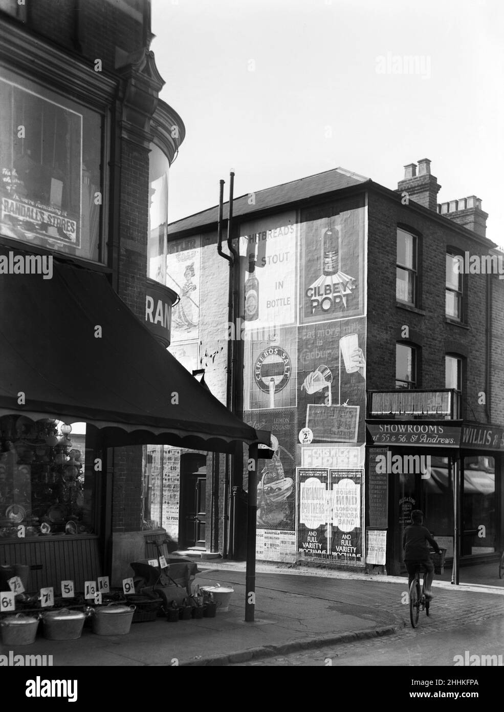Cricketfield Road looking from Vine Street in Uxbridge, London