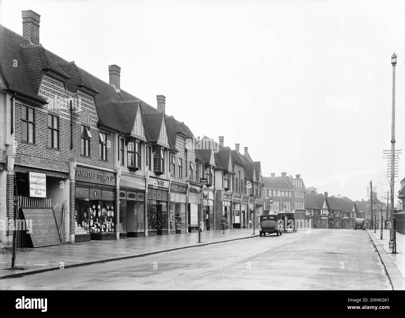 Ruislip High Street, London, 9th December 1932. Stock Photo