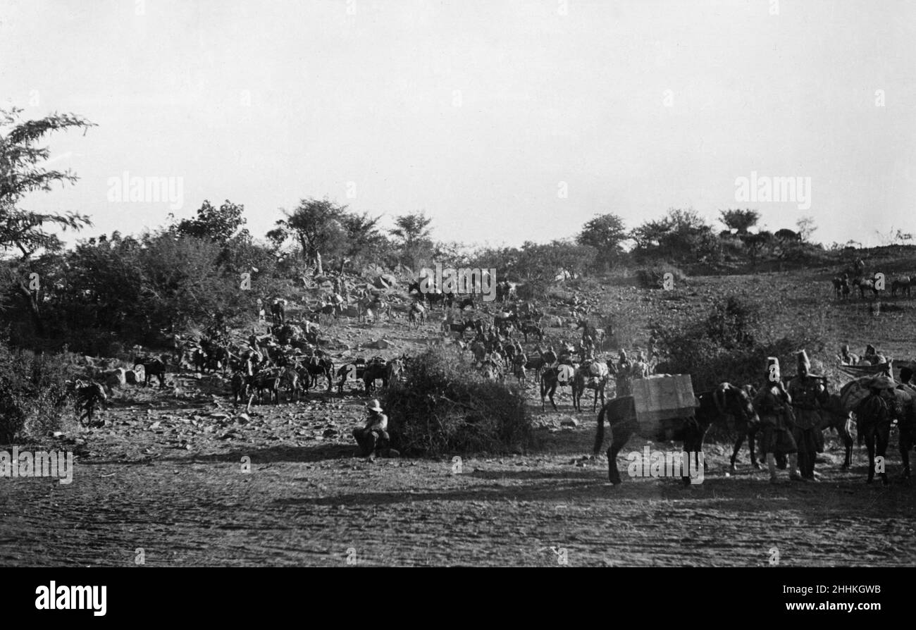Abyssinian War October 1935Italian soldiers resting before advancing on ...