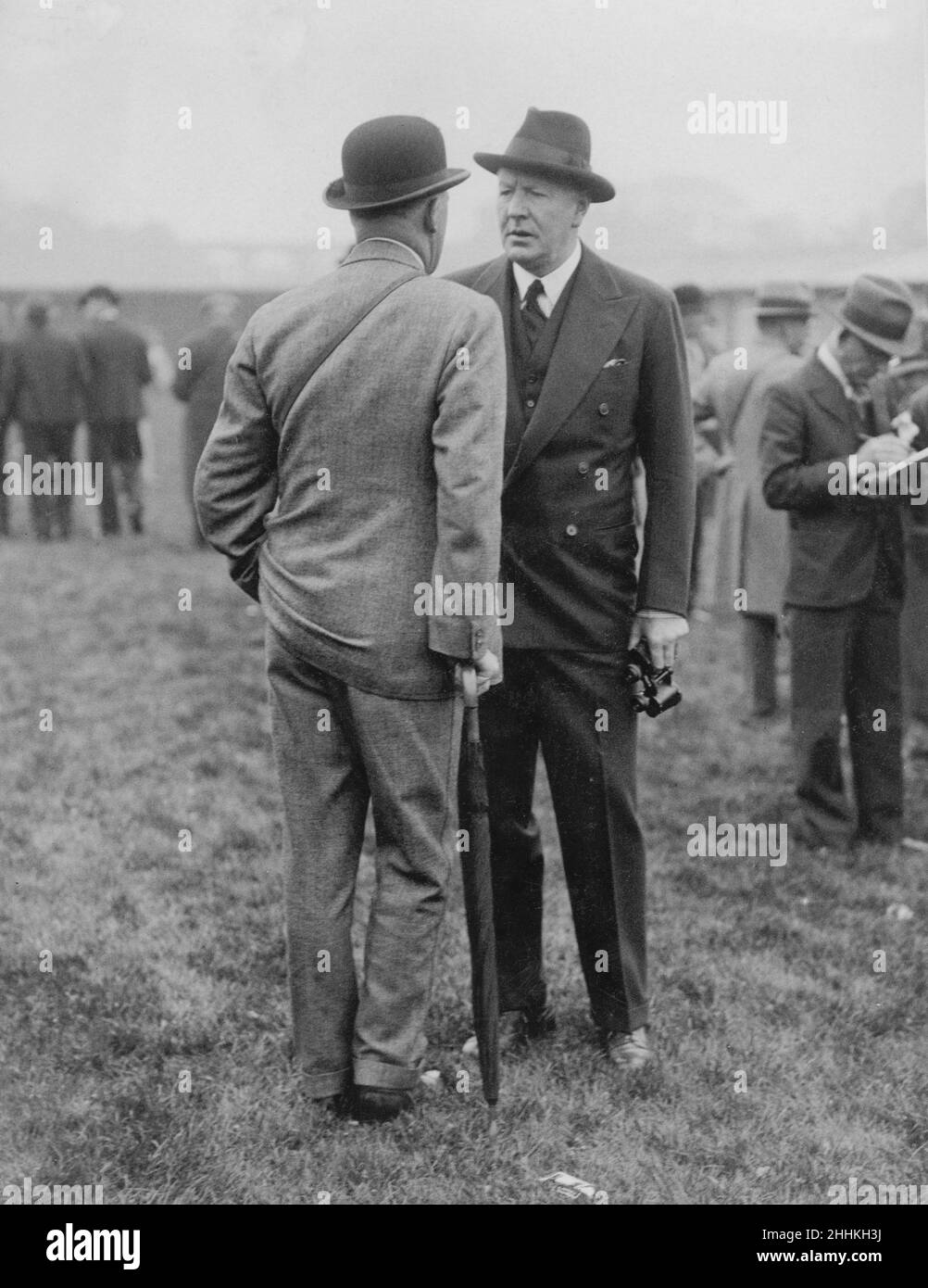 The 2nd Duke of Westminster at Chester Races May 1936. Hugh Richard Arthur Grosvenor Stock Photo