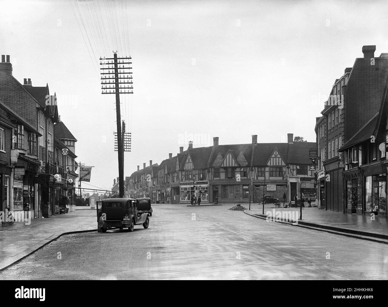 Ruislip High Street, London, 9th December 1932. Stock Photo