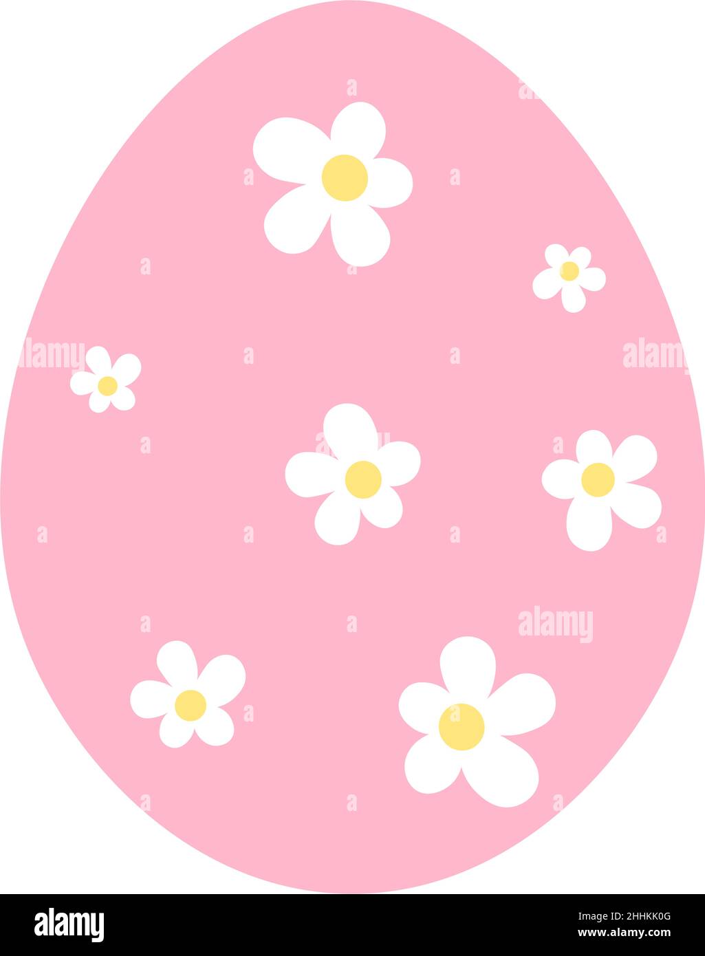 Easter eggs. Cute decoration. Concept of the Happy Easter holiday. Vector isolated illustration. Stock Vector