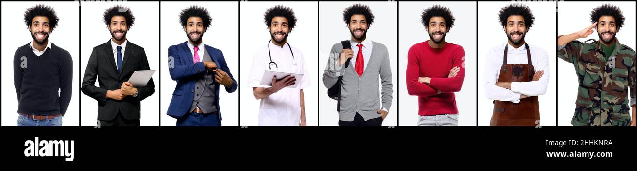 Beautiful man with different professions Stock Photo - Alamy