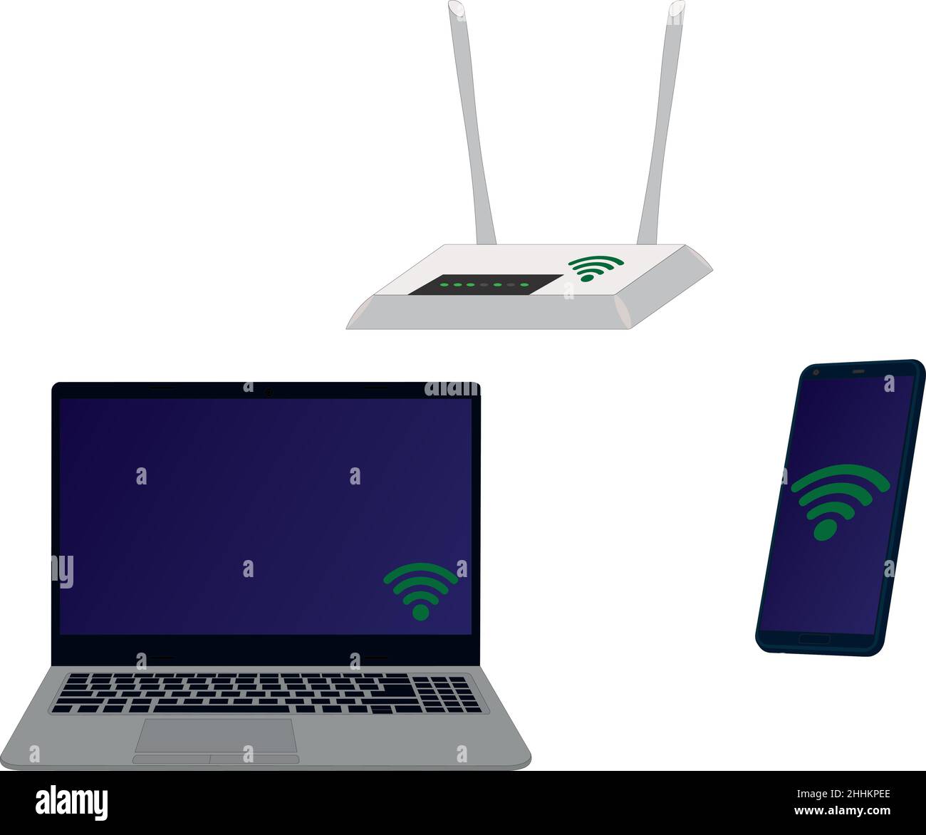 Modem laptop Stock Vector Images - Alamy