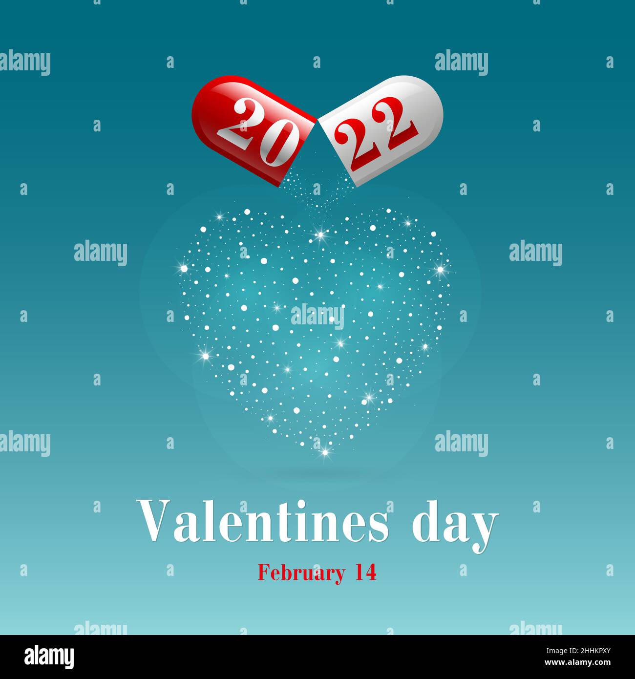 White heart pills on Stock Vector Images - Alamy