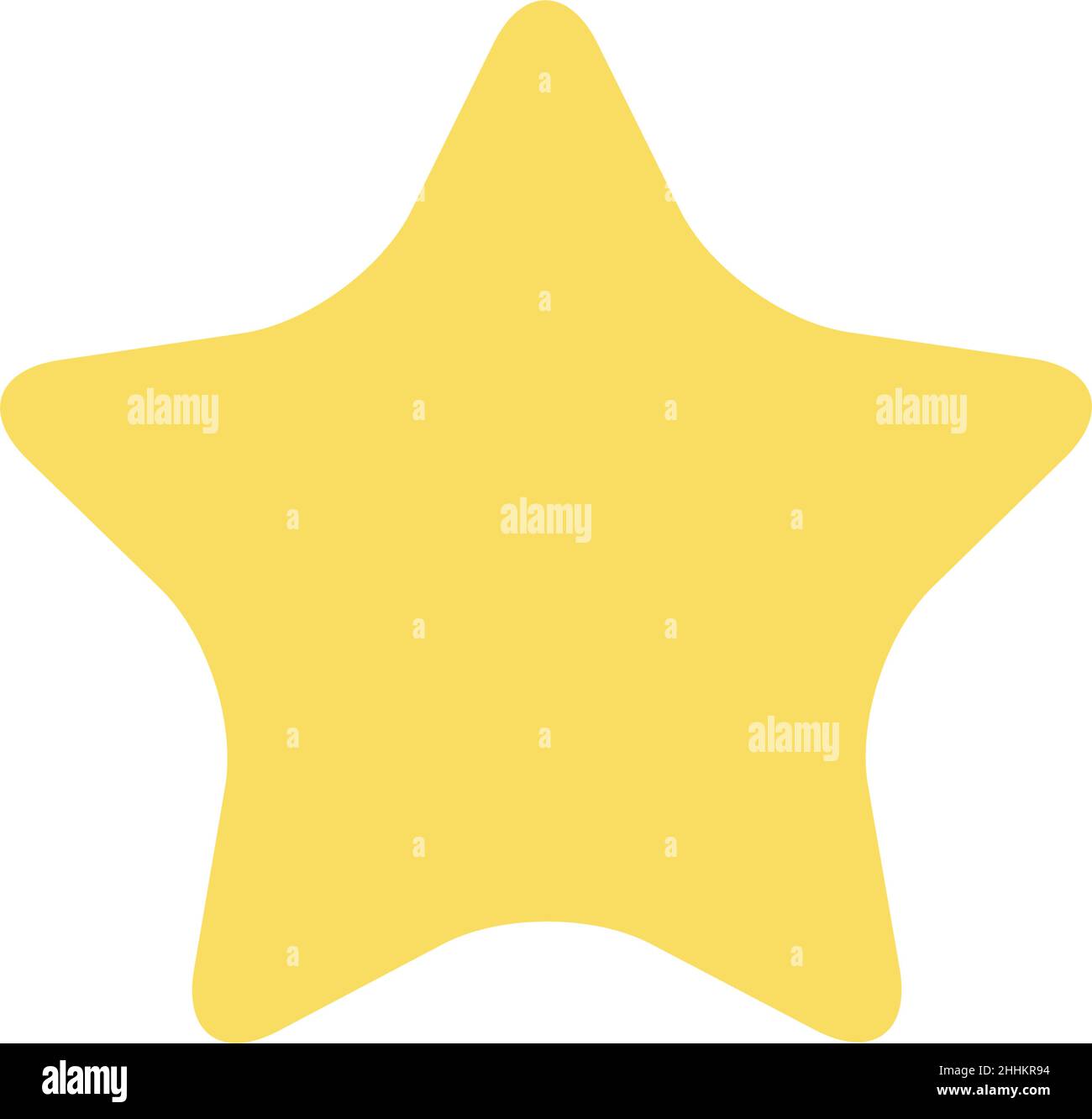 Baby room decor. Cute star vector icon. Stock Vector