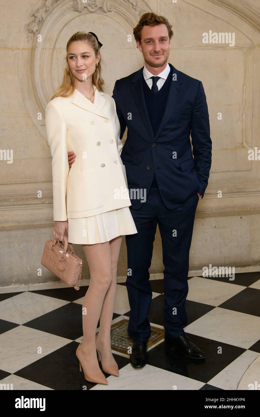 Beatrice Borromeo and Pierre Casiraghi attend the Dior Haute Couture