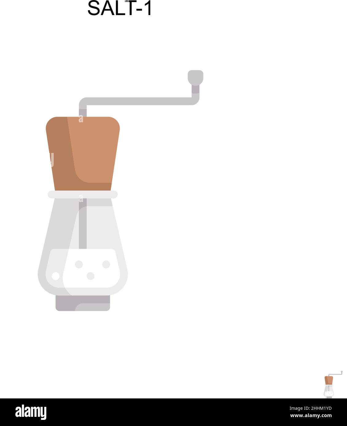 Salt-1 Simple vector icon.Perfect color modern pictogram on editable ...