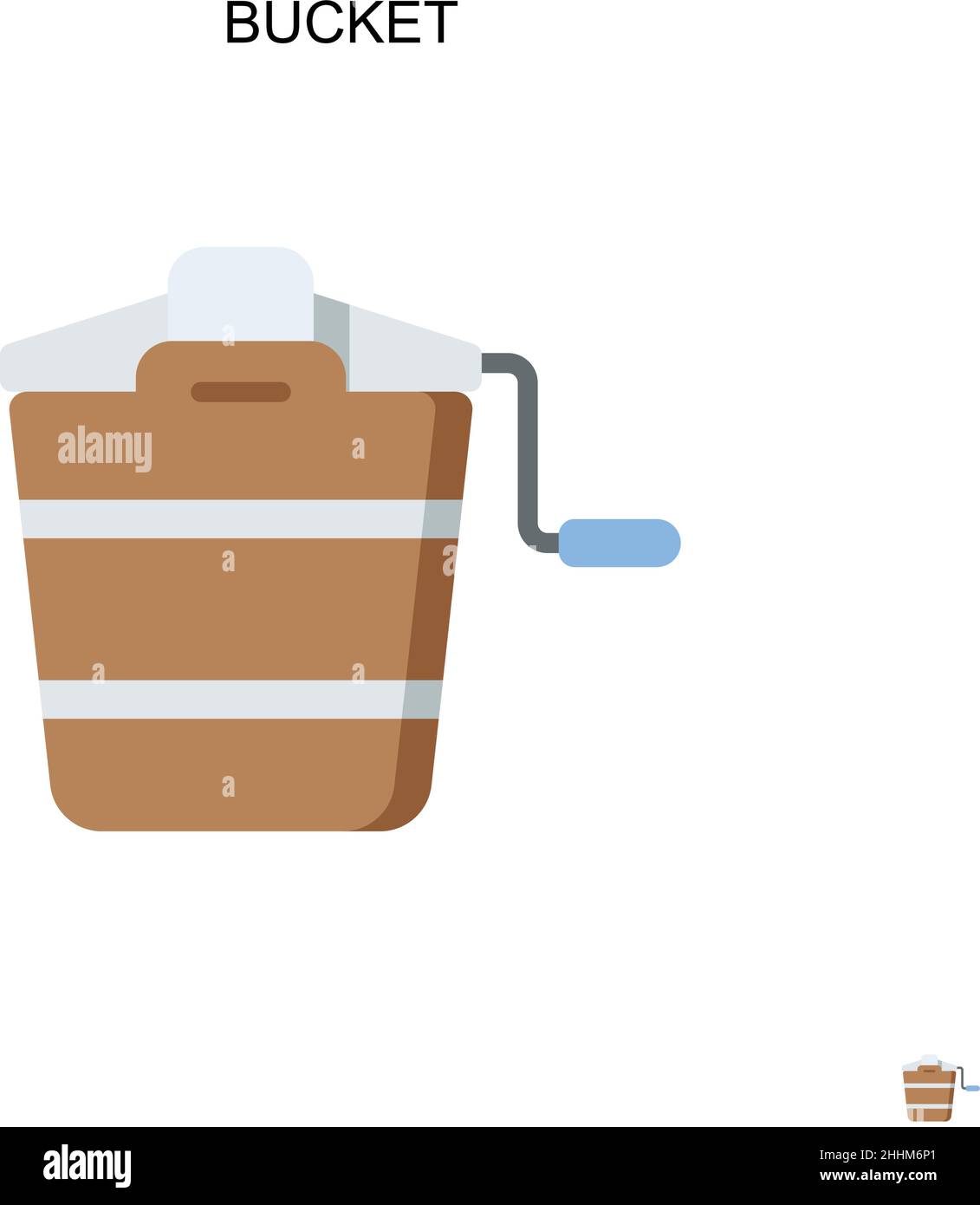 Bucket Simple vector icon.Perfect color modern pictogram on editable ...