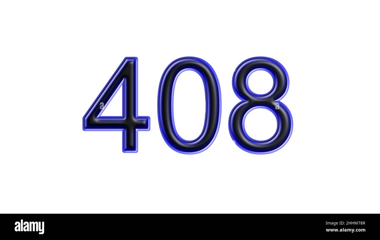 3d number 408 Cut Out Stock Images & Pictures - Alamy