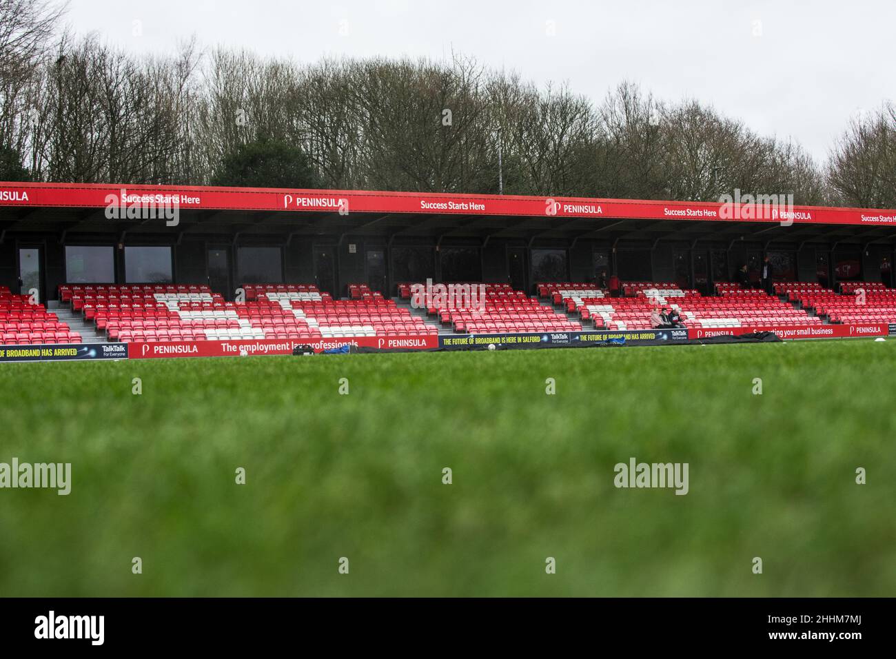 The Peninsula Stadium home of Salford City FC. Moor Lane, Salford Stock