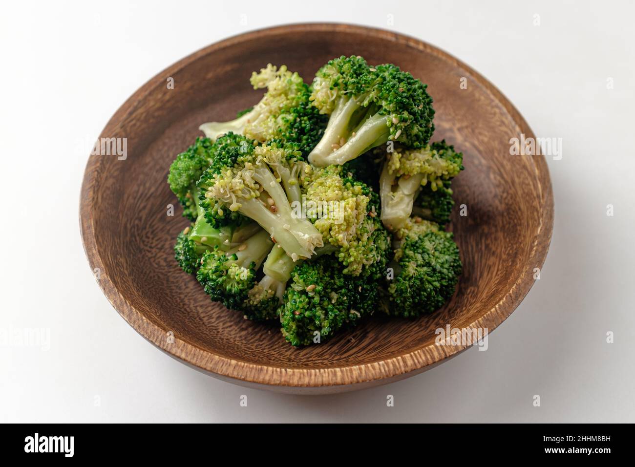 Broccoli seasoning on a white background Stock Photo