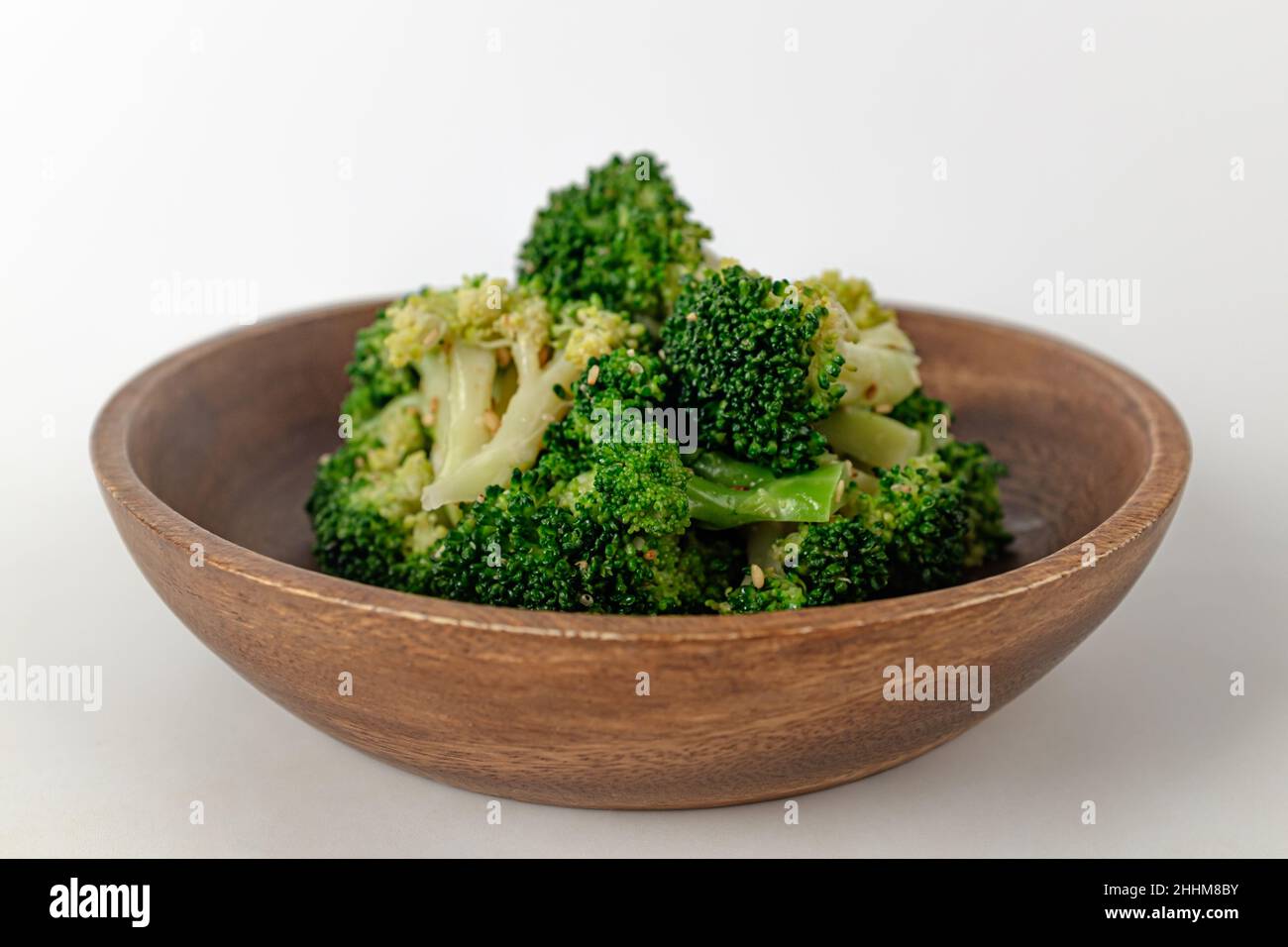 Broccoli seasoning on a white background Stock Photo